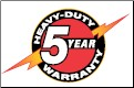 Five year warranty